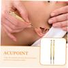 Healvian 6pcs Acupuncture Pen for Ear Point Reflexology Tools Facial Reflexology Tools Auricular Point Pen view 2