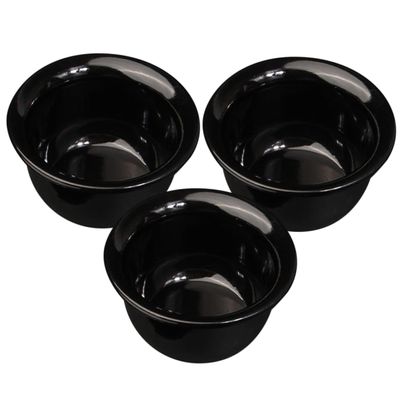 HAPINARY 3pcs Shaving Soap Bowl Lid Shaving Foam Bowls for Men Reusable for Household