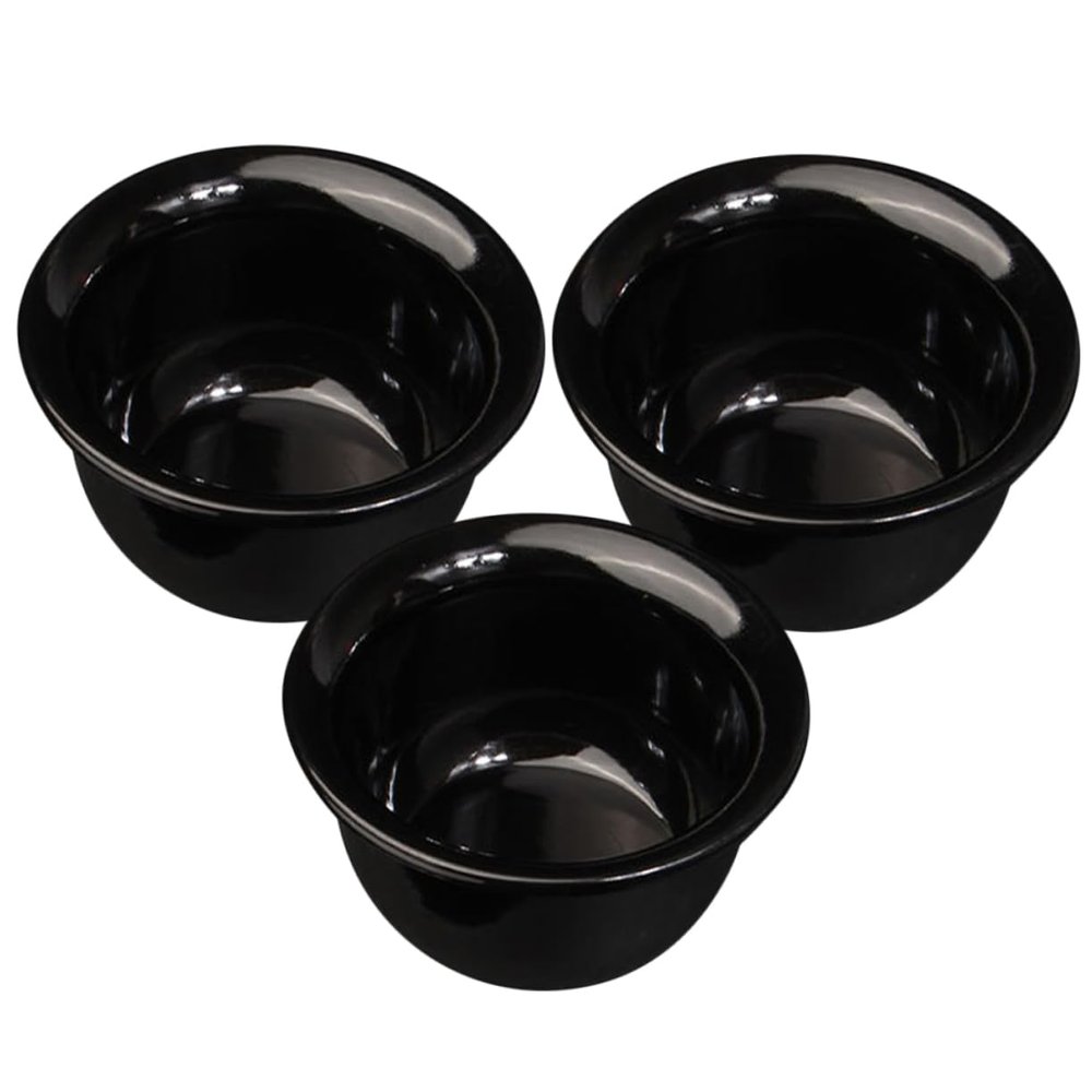 HAPINARY 3pcs Shaving Soap Bowl Lid Shaving Foam Bowls for Men Reusable for Household