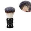 Healeved 2pcs Whisker Brush Resin Handle Portable Nylon Beard Brush for Men for Beard Cleaning and Styling view 2