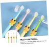 Anneome 4pcs Soft Bristle Kids Toothbrush Set with Cartoon Animal Design for Ages 2-10, Multi-Color Childrens Oral Hygiene Tool view 3