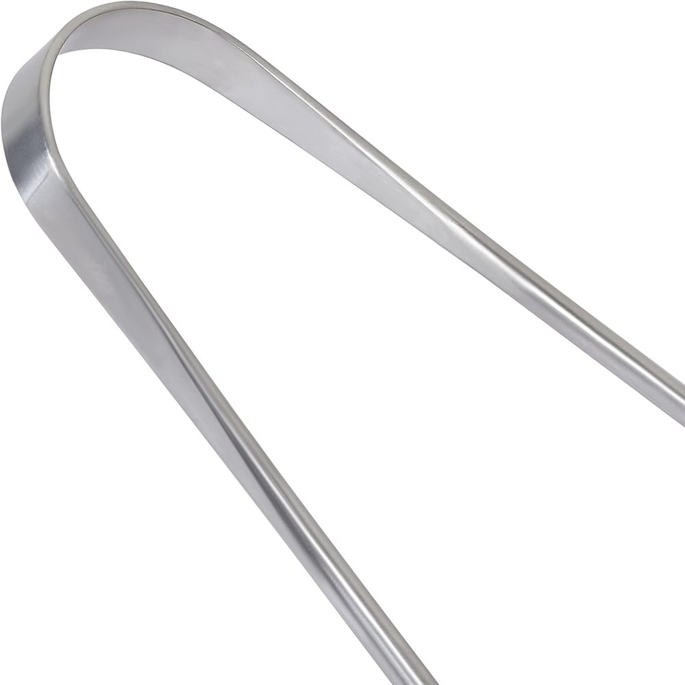 Abdul of Sialkot Tongue Cleaner for Hygiene,100% Stainless Steel for Oral CareTongue Scraper with Travel Case,Bad Breath Treatment Tongue Scraper for Adults (Pack of 1 Sliver)