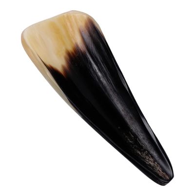 KOMBIUDA Triangle Natural Horn Guasha Scraper Board for Body and Skin Massage, Easy to Carry Muscle Relief Tool, Nourishes Skin, for Relaxation and Therapy