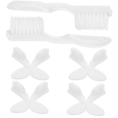 HAPINARY 10pcs Mini Toothbrushes Soft Short Handle Anti-self- Prison Oral Care Portable Small Teeth Brushes for Mental Health Detention Use