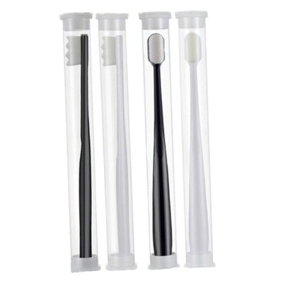 HAPINARY Soft Micro-Nano Bristle Toothbrush Set 4pcs, Ultra-Soft Flat Wavy Head Design, Household Oral Care for Sensitive Gums and Adults