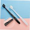 HAPINARY Soft Micro-Nano Bristle Toothbrush Set 4pcs, Ultra-Soft Flat Wavy Head Design, Household Oral Care for Sensitive Gums and Adults view 3