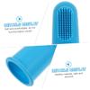 HAPINARY 12pcs Boy Girl Finger Brush Boys and Girls Oral Care Tool Soft Silicone Single Tuft Toothbrush Travel-Sized Brush for Toddlers view 4