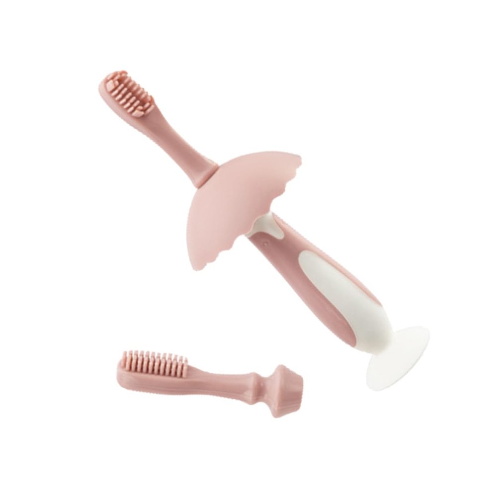 Anneome Silicone Boys and Girls Toothbrush Cartoon Penguin Toothbrush Boy Girl Tongue Cleaner Gentle Gums Easy to Clean Oral Environment