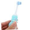 PLAFOPE 2Pcs Soft Silicone Bear Shaped Manual Toothbrushes for Toddlers and Children with Safe, Good Cleaning Effects, Suitable for Daily Oral Care view 3