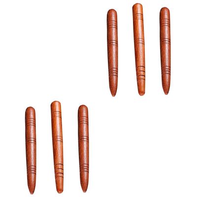 Healvian 6pcs Wooden Massage Rods for Acupuncture Points Body Massaging Sticks for Skin Care and Deep Tissue Massage Tools