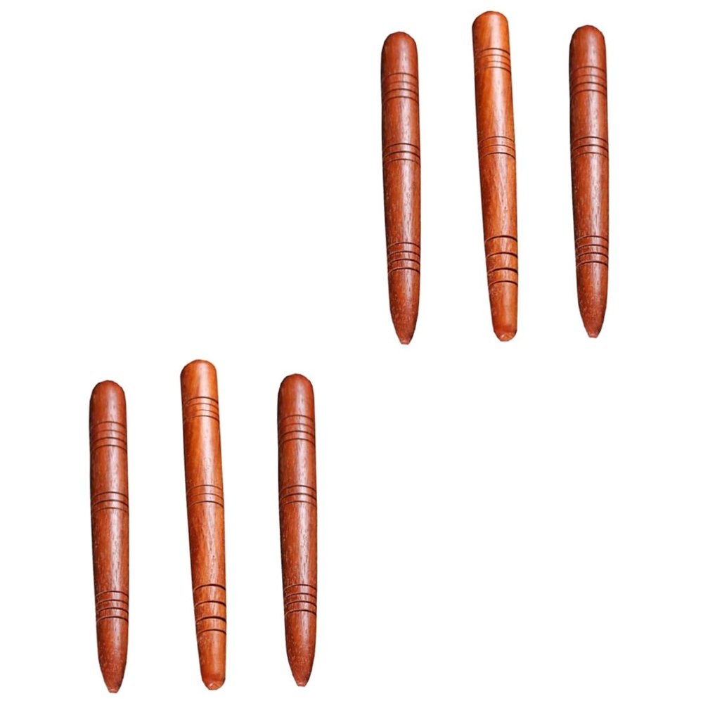 Healvian 6pcs Wooden Massage Rods for Acupuncture Points Body Massaging Sticks for Skin Care and Deep Tissue Massage Tools