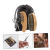 HONMEET Complete Beard Care Kit Shave Brush Trimmer Scissors Comb Styling Tools for Men's Grooming view 2