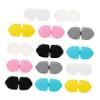 KOMBIUDA 14pcs Flip-top Plastic Eye Box Case Set, Press-Button Double Compartments Contact Organizer with Lid for Travel and Daily Storage view 1