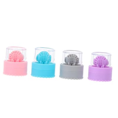 KOMBIUDA 4pcs Portable Glasses Cleaner Lens Cleaning Cases for Cosmetic Lenses for Travel Use Simple Lens Cleaning Box