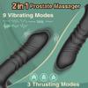 10 Modes Prostrate Massager and one-Touch Recovery Portable Soft Silicone Easy to wear Powerful Silent and Waterproof Beautifully Packaged Man Ladies Gift Pleasure -vby15 view 2
