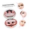 KOMBIUDA Marble Pattern Contact Lens Box Portable Storage Case for Daily Use Multi-Function Design Household Cosmetic Accessory view 2