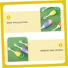 BCOATH Childrens Dinosaur Silicone Toothbrush Soft Bristles Small Head Independent Pack Oral Care for Boys and Girls Toddler Gum Cleaning Safe Infant Brush Random Color view 3