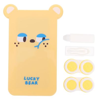 BCOATH Sturdy Material Lens Storage Box Compact for Travel Outdoor Activities Leakproof Contact Case