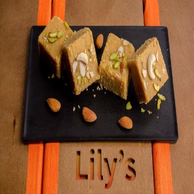 Lily's Maghaj made with Almonds & Pistachio nuts, For Dessert serving to your Family & Friends or Your Beloved serve with 6 piece (Approximent Weight-460g)