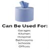 Centrefeed Blue/White Paper Towel Rolls, Embossed Pattern, 6 Pack (Blue, Pack of 6) view 3