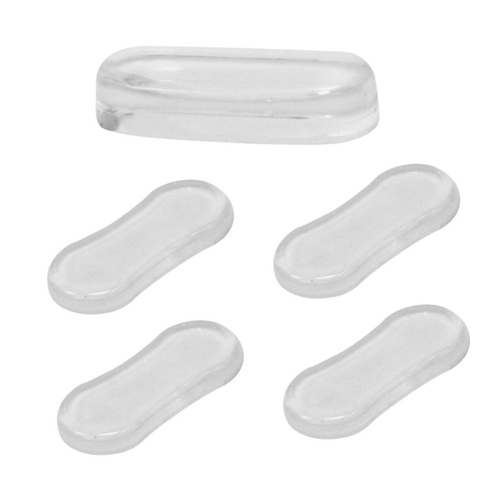 MOLUCKFU 5pcs Toilet Cover Cushion Silicone Pu Adhesive Pad Toilet Lid Bumpers for Soft Close Bathroom Accessory