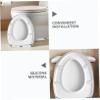 MOLUCKFU 5pcs Toilet Cover Cushion Silicone Pu Adhesive Pad Toilet Lid Bumpers for Soft Close Bathroom Accessory view 3