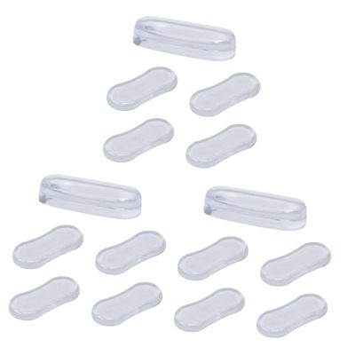 MOLUCKFU 15pcs Toilet Lid Pads Silent Silicone Pu Cushion Adhesive Toilet Lid Bumpers Non-Skid for Bathroom Seat