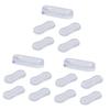 MOLUCKFU 15pcs Toilet Lid Pads Silent Silicone Pu Cushion Adhesive Toilet Lid Bumpers Non-Skid for Bathroom Seat view 1