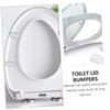 MOLUCKFU 15pcs Toilet Lid Pads Silent Silicone Pu Cushion Adhesive Toilet Lid Bumpers Non-Skid for Bathroom Seat view 4