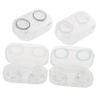 Healvian 12pcs Small Storage Box for Contacts Case Portable Carrier for Travel for Eye Contacts Box Storage Random Style view 2