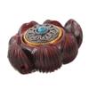 KOMBIUDA Wooden Lotus Hand Exercise Ball for Hand Therapy Vintage Decor for Home Office Carving Handicraft for Strengthening view 1