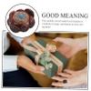 KOMBIUDA Wooden Lotus Hand Exercise Ball for Hand Therapy Vintage Decor for Home Office Carving Handicraft for Strengthening view 4