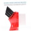 KOMBIUDA Mini Denture Brush 4pcs Set  Multi-Functional Small Portable Cleaning Brushes for False Teeth Home Use with Colorful Bristle Heads view 3