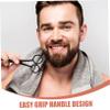 Beatifufu Beard Shears Kit with Stainless Steel Mustache Trimming Scissors and Comb 4pcs Set for Men Grooming at Home and Barbershop with Storage Bag view 2