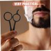 Beatifufu Beard Shears Kit with Stainless Steel Mustache Trimming Scissors and Comb 4pcs Set for Men Grooming at Home and Barbershop with Storage Bag view 4