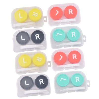 Healvian 8pcs Contacts Lens Cases Travel Storage Replaceable Holders Convenient Outdoor Lenses Box