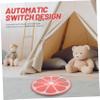 Anneome Digital Watermelon Design Weight Scale for Human Body High Precision Electronic Bathroom Scale with Tempered Glass Mini Round for Home Use view 3