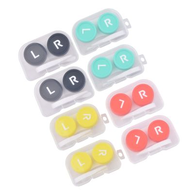 SEWOART Pp Lens Case 8pcs Set Portable Lens Storage Box Holder for Daily Use Random Color