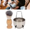 ANKROYU Men Shaving Brush Set, Comfortable Handle Men Shaving Kit, Multifunctional Shaving Brush Set, Men Shave Tool Kit for Home Salon view 4
