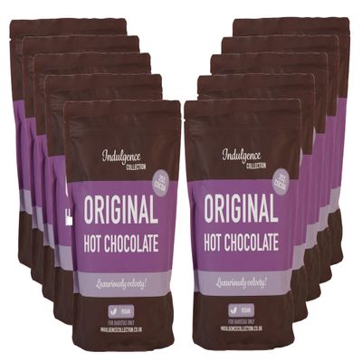 Indulgence Collection - Original Hot Chocolate 10x1kg - Premium, Sustainable Cocoa Powder - Quick and Convenient Vegan Choco Drink - Rich and Velvety Drinking Chocolates, Perfect for Any Occasion