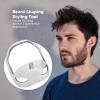 ANKROYU Beard Shaping Styling Tool, ABS Men Beard Shaping Tool, Beard Shaping Comb, Beard Shaper Template, Beard Shaping Tool with Comb for Beard Shaping (Transparent) view 2