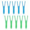 FUIPVGI 10 Pcs Dental Floss Holder, Floss Handle Holder Tooth Floss Holder Interdental Cleaner for Oral Teeth Clearing view 1