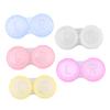 Healvian 20pcs Double Frame Lens Cases Simple Lenses Holder Plastic Lens Cases Container for Home Travel Box view 3