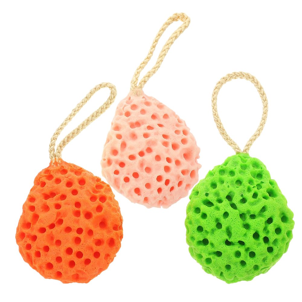 Anneome 3pcs Face Cleansing Sponges for Deep Pore Cleansing and Removing Excess Oil, Made of Soft Sponge Material, for Facial Exfoliation and Bathing Care