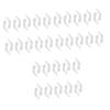 Healvian 30pairs Silicone Non- Eyeglass Ear Hooks Flexible Anti-skid Accessories for Sports Outdoor Activities Daily Wear White Glasses Leg view 1