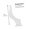 Healvian 30pairs Silicone Non- Eyeglass Ear Hooks Flexible Anti-skid Accessories for Sports Outdoor Activities Daily Wear White Glasses Leg view 2