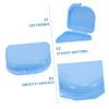 Healvian Denture Case Set with Toothbrush for Travel and Home, Mouth Guard Box, Sturdy Orthodontic Retainer Storage Container for Women and Men view 4