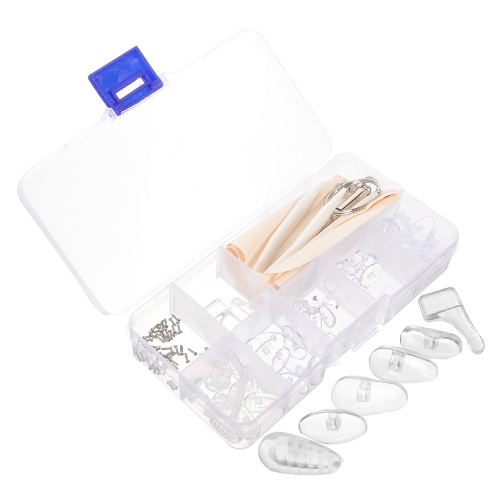 HAPINARY Sunglasses Screws Repair Kit Eyeglass Nose Pads Glasses Repair Kit Nose Grips