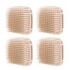 4PCS Hair Scalp Massager Brush, Hair Scalp Exfoliator Dandruff Removal Deep Cleansing Easy to Hold and Operate Shower Tool Suitable for Home Use, Bathing (Skin Color) view 1