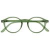 OPULIZE REY Reading Glasses - Retro Round Frame - Matt Green - Mens Womens - Spring Hinges - R56-6 - +2.50 view 1